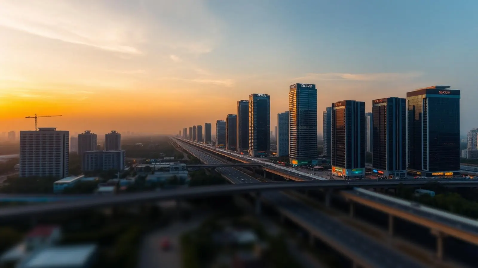 Noida skyline