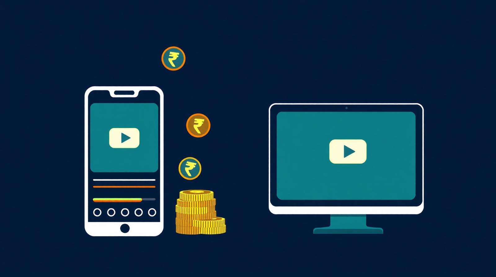 YouTube Ads cost in India illustration